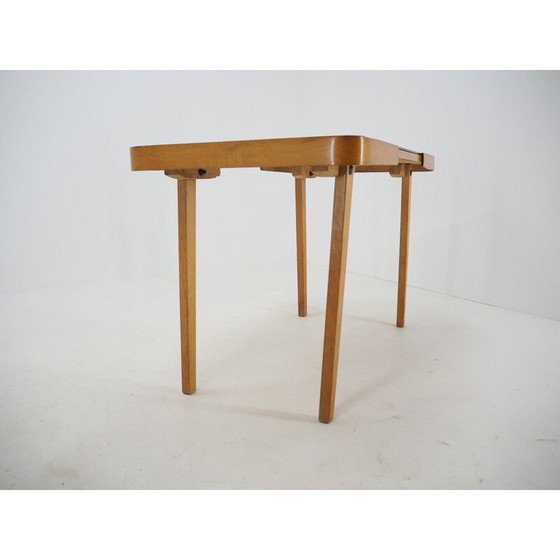 Image 1 of Vintage vergadertafel Opaxite glas van Jiří Jiroutek voor Interier Praha, 1960.