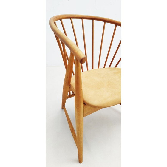 Image 1 of Mid-century houten fauteuil model "Zonneveer" van Sonna Rosen voor Nassjo Stolfabrik, Zweden 1948