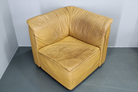 Image 1 of 1970S Wittmann Hochbaret lederen modulaire sofa, Oostenrijk