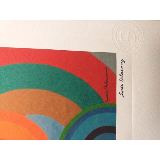 Image 1 of Vintage litho "Abstract II" van Sonia Delaunay, 2010