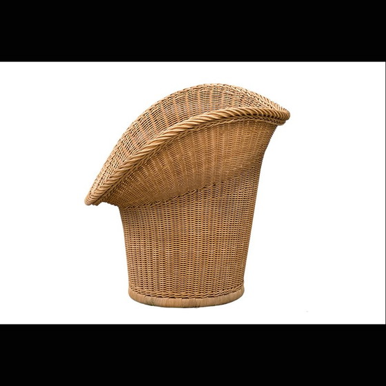 Image 1 of Vintage E20 rieten fauteuil van Egon Eiermann voor Heinrich Murmann