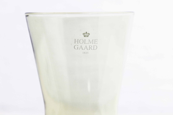 Image 1 of Holmegaard geel glazen vaas 1970