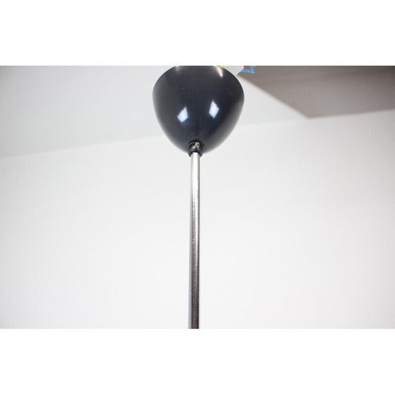 Image 1 of Vintage hanglamp van glas en chroom, Tsjecho-Slowakije 1960