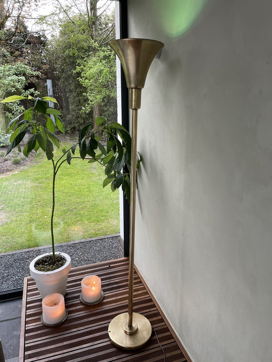 Image 1 of Vintage Bauhaus messing lamp