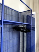 Hand gemaakte stalen kast poederlak blauw