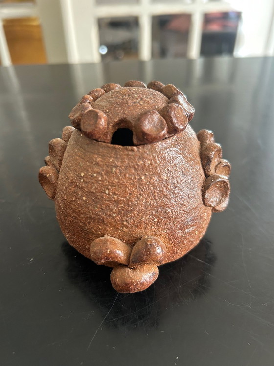 Image 1 of Terracotta peper- en zoutstel 1970