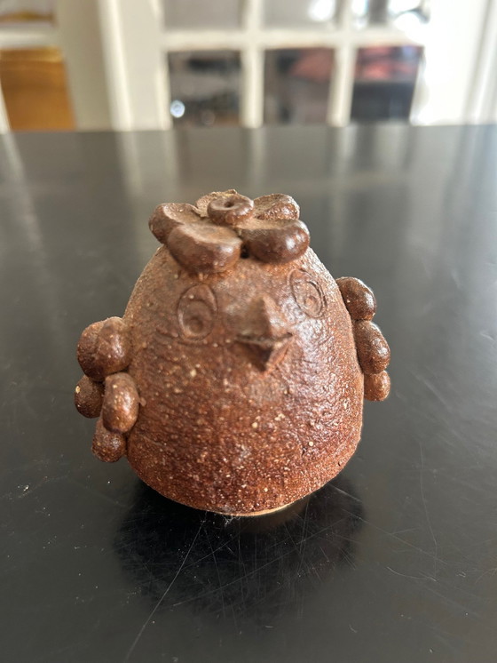 Image 1 of Terracotta peper- en zoutstel 1970