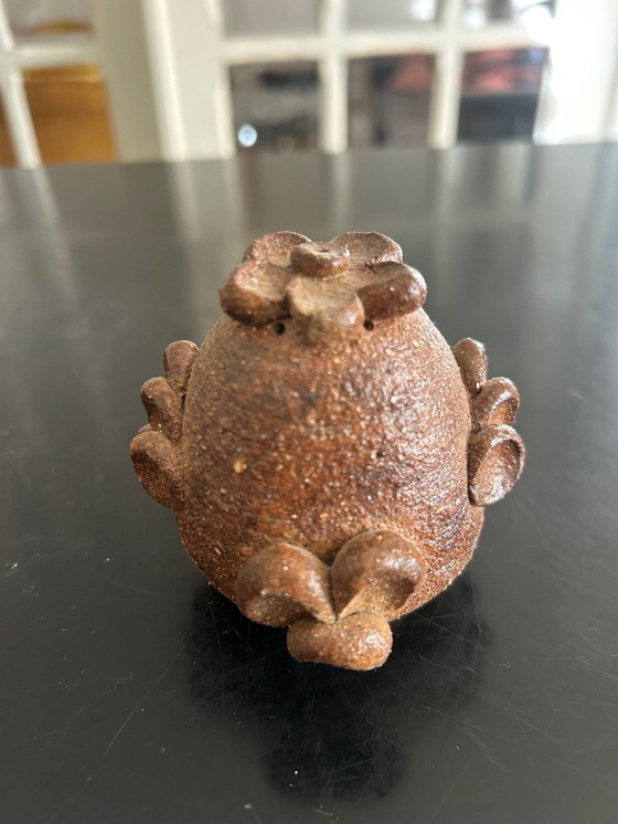 Image 1 of Terracotta peper- en zoutstel 1970