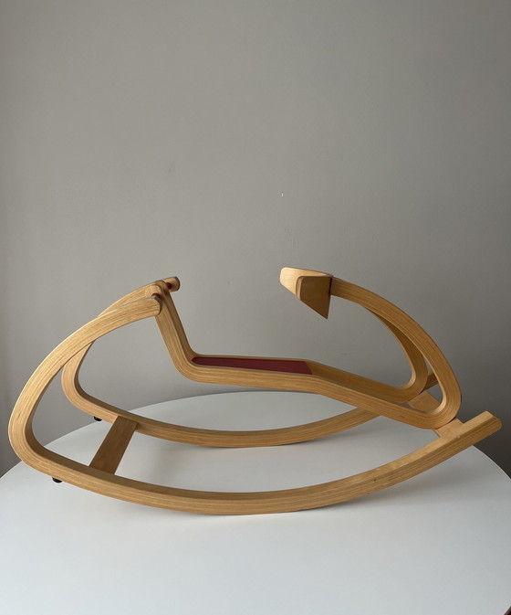 Image 1 of Midcentury plywood children rocking chair