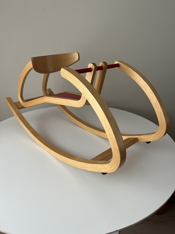 Image 1 of Midcentury plywood children rocking chair