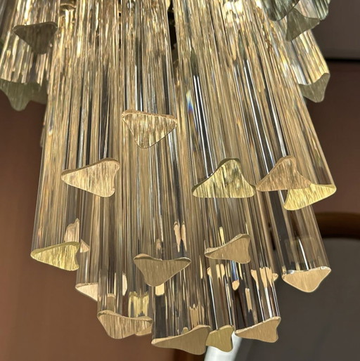 Kristallen Hanglamp 1960 Venini Murano