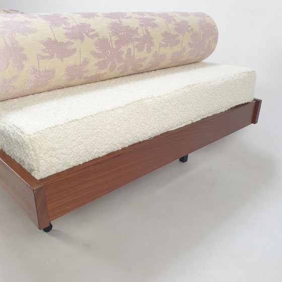 Image 1 of Vintage teakhouten daybed met Dedar kussens, Nederland 1960