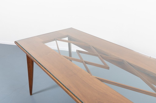 Architecturale Italiaanse Mid Century Moderne tafel uit 1950