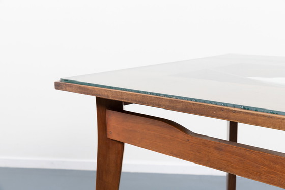 Image 1 of Architecturale Italiaanse Mid Century Moderne tafel uit 1950