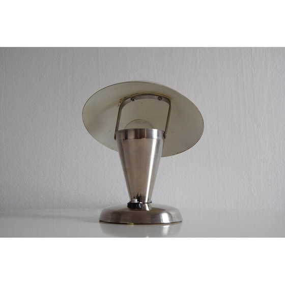 Image 1 of Vintage chromen en plastic tafellamp, Tsjecho-Slowakije 1930