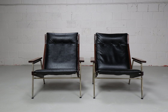 Image 1 of Pair Of Lounge Chairs Model 1611 By Rob Parry For De Ster Gelderland, 1952