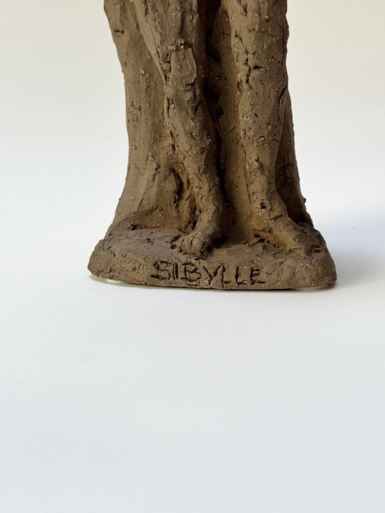 Image 1 of Terracotta sculptuur - Sibylle - Yolande Ide (1931)