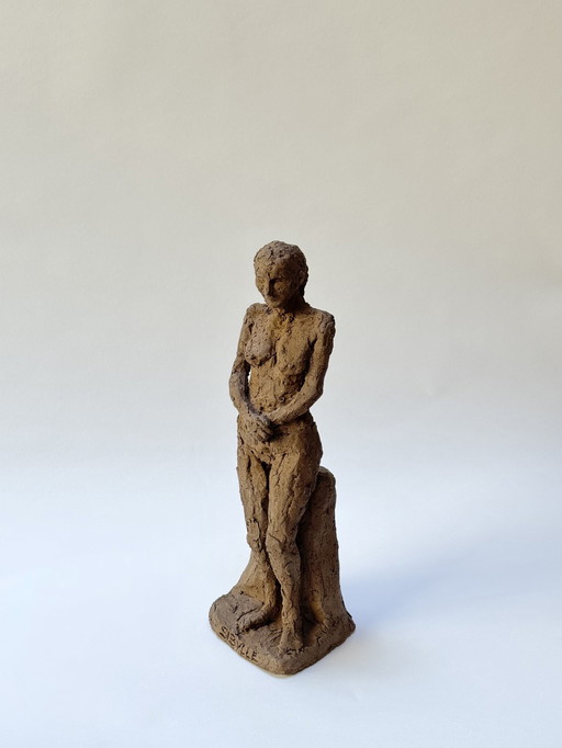 Terracotta sculptuur - Sibylle - Yolande Ide (1931)