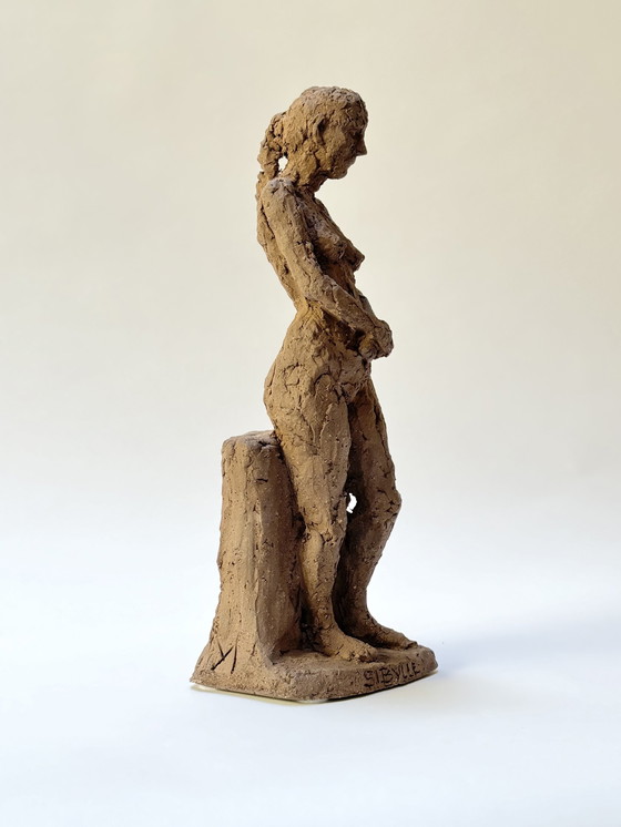 Image 1 of Terracotta sculptuur - Sibylle - Yolande Ide (1931)