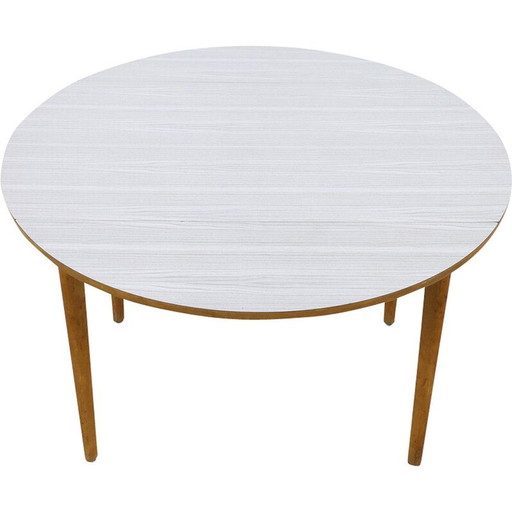 Vintage ronde eettafel, 1960