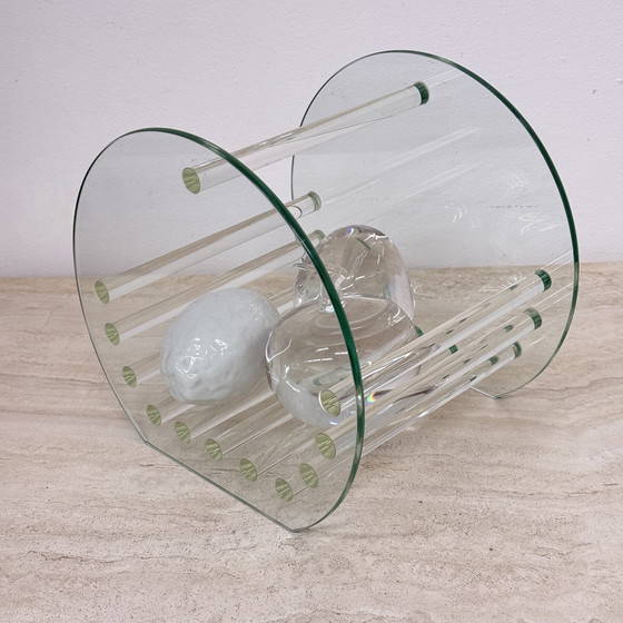 Image 1 of Vintage Marais International glazen fruitschaal, 1980S Frankrijk