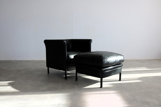 Vintage Fauteuil + Hocker, Moroso