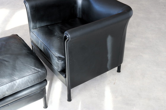 Image 1 of Vintage Fauteuil + Hocker, Moroso