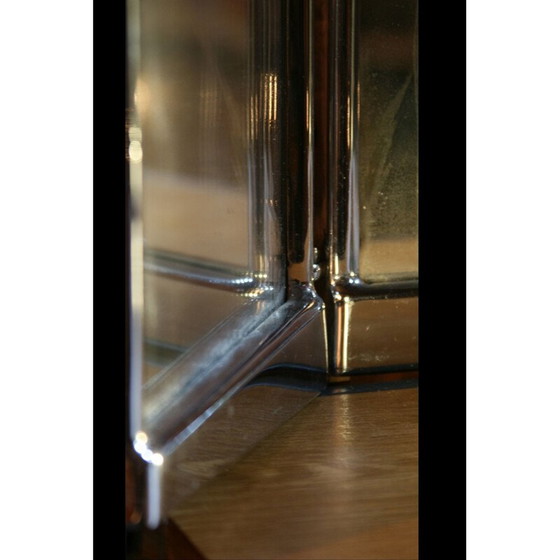 Image 1 of Vintage vouwspiegel van dik staal, Polen 1930