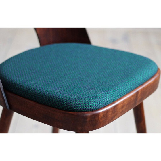 Image 1 of Set van 4 vintage eetkamerstoelen in Kvadrat-stof van Oswald Haerdtl, jaren 1950