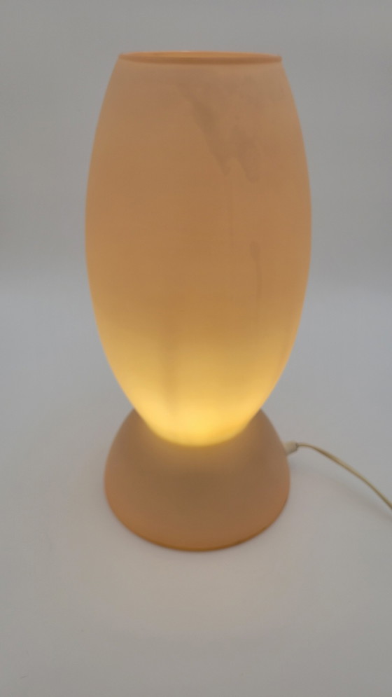 Image 1 of Trait D'Union Geblazen Glazen Glazen Mond Lamp