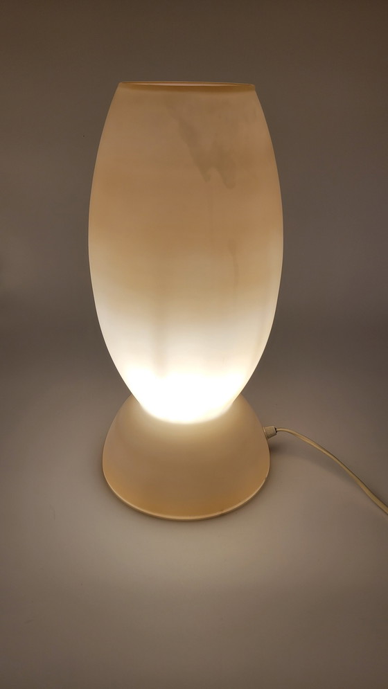 Image 1 of Trait D'Union Geblazen Glazen Glazen Mond Lamp