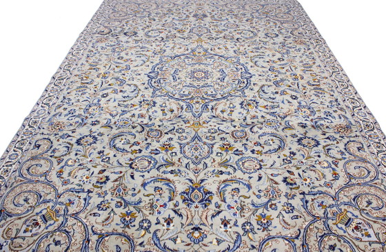 Image 1 of Origineel handgeknoopt Perzisch tapijt Keshan 339 X 230 cm Zeer goede staat Fijn