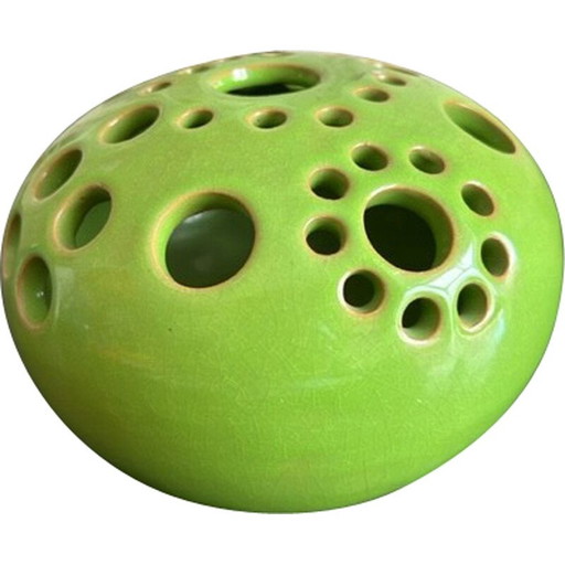 Vintage terracotta bloemprikker van Paul Badié