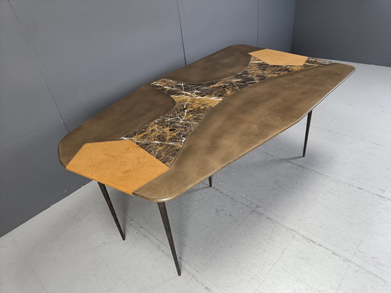 Image 1 of Handgemaakte design eettafel, 1990S