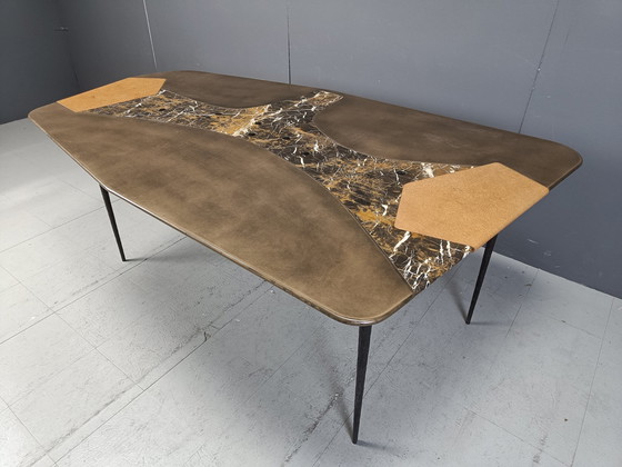 Image 1 of Handgemaakte design eettafel, 1990S