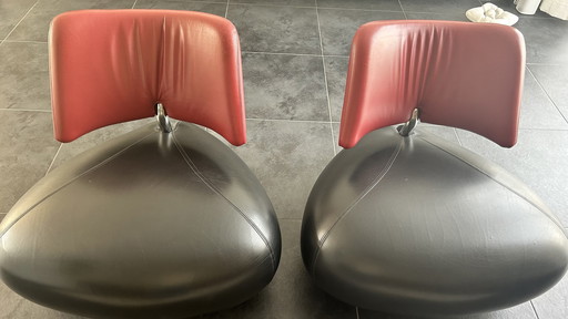 2x Leolux Palone stoelen