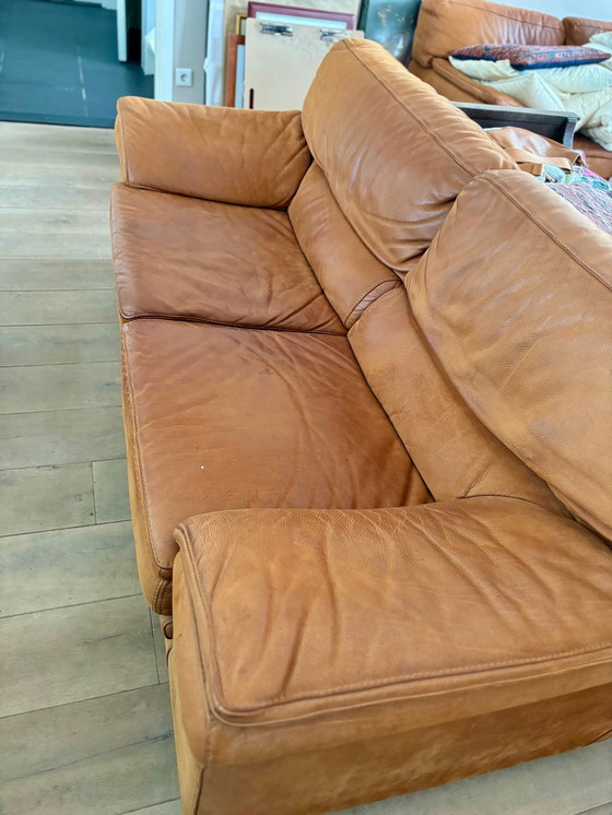 Image 1 of 2x Roche Bobois Leren Sofa's