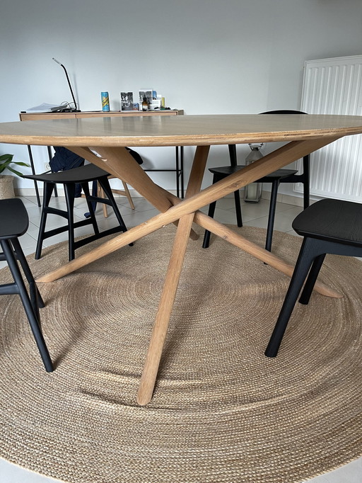 Ethnicraft Mikado Tafel Rond