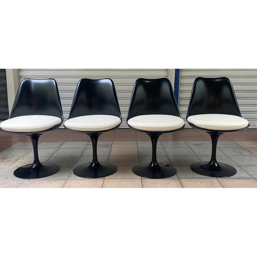 Set van 4 vintage Tulip stoelen van Eero Saarinen voor Knoll International