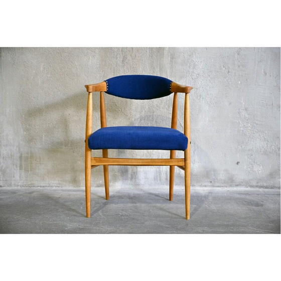 Image 1 of Set van 6 Scandinavische vintage berkenhouten stoelen, 1960