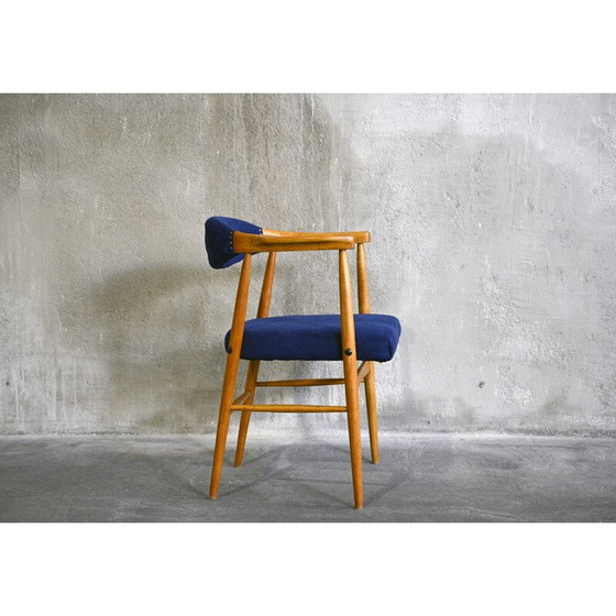 Image 1 of Set van 6 Scandinavische vintage berkenhouten stoelen, 1960