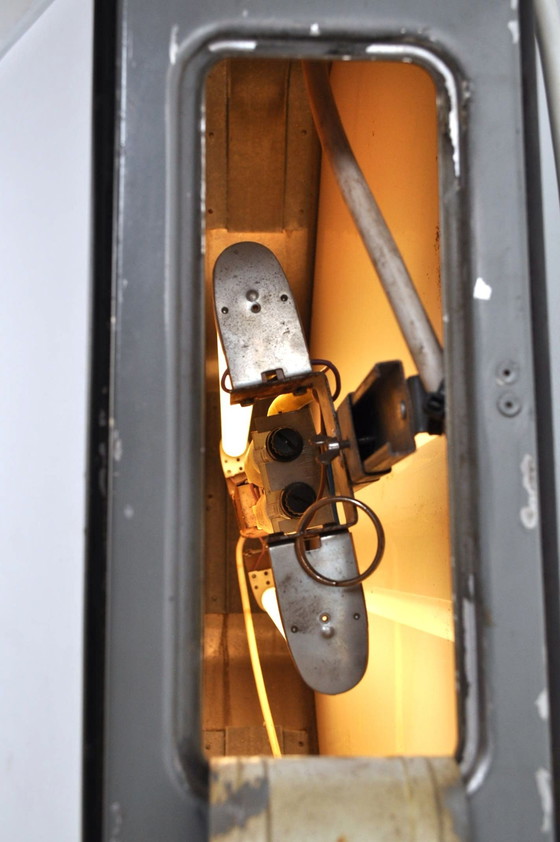 Image 1 of Vintage XL Stop Sign Met Verlichting Jaren 50