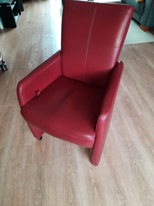 2x Gebogen fauteuil