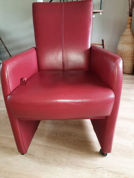 2x Gebogen fauteuil