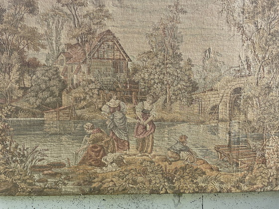 Image 1 of Panoramisch Frans wandtapijt Begin 20e eeuw