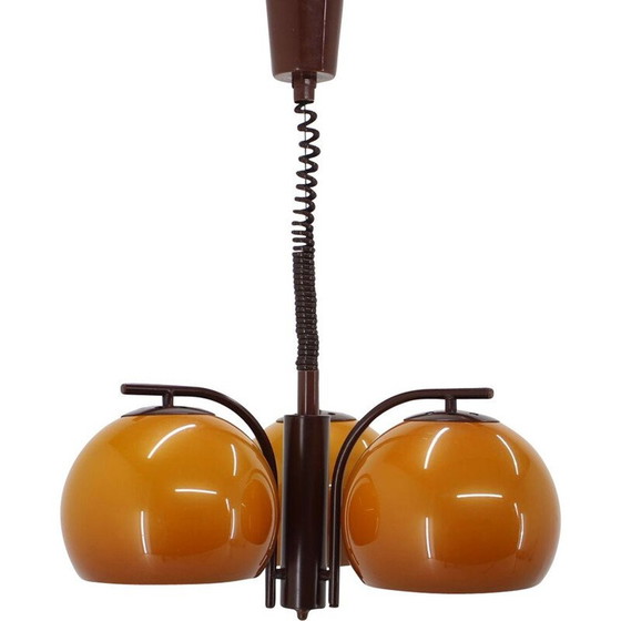 Image 1 of Vintage plastic kroonluchter, Tsjecho-Slowakije 1970