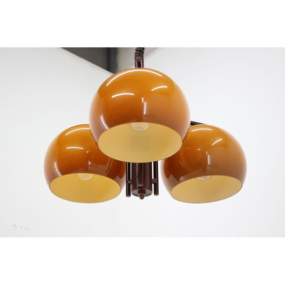 Image 1 of Vintage plastic kroonluchter, Tsjecho-Slowakije 1970