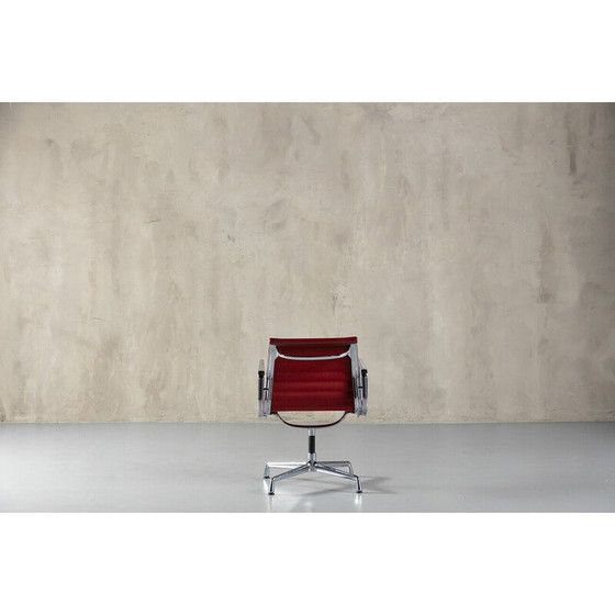 Image 1 of Vintage vitra EA 108 stoel in aluminium en leer van Charles en Ray Eames, Duitsland 1990