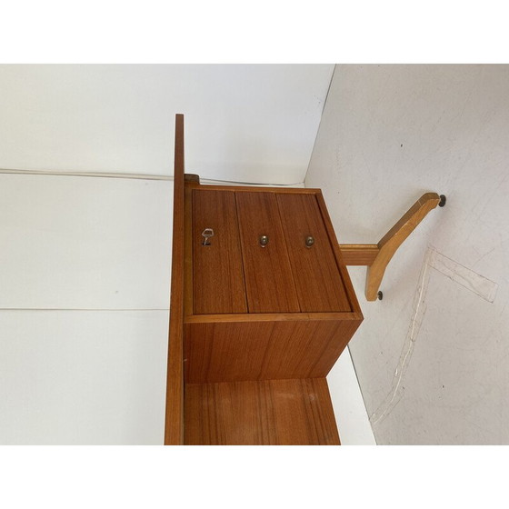 Image 1 of Italiaans vintage bureau van teak en kersenhout, jaren 1960