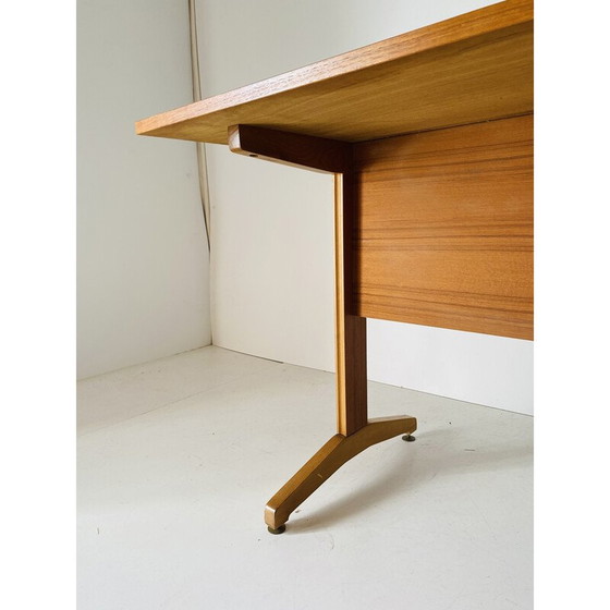 Image 1 of Italiaans vintage bureau van teak en kersenhout, jaren 1960